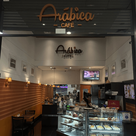 Logo da loja arábica café