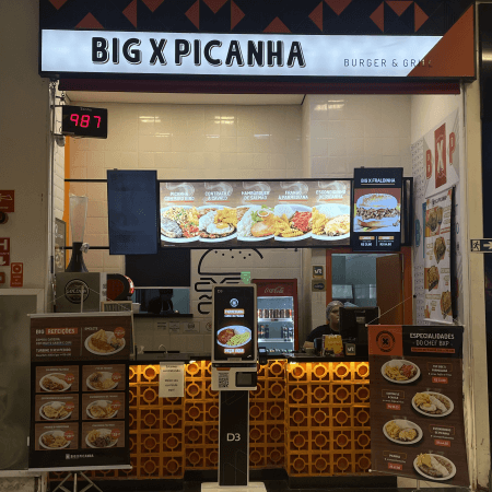 Logo da loja big x picanha