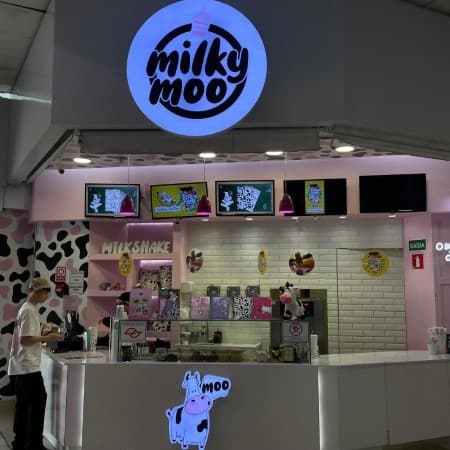 Logo da loja milky moo