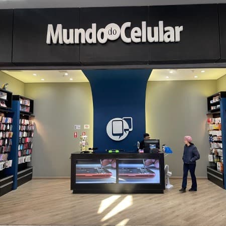 Logo da loja mundo do celular