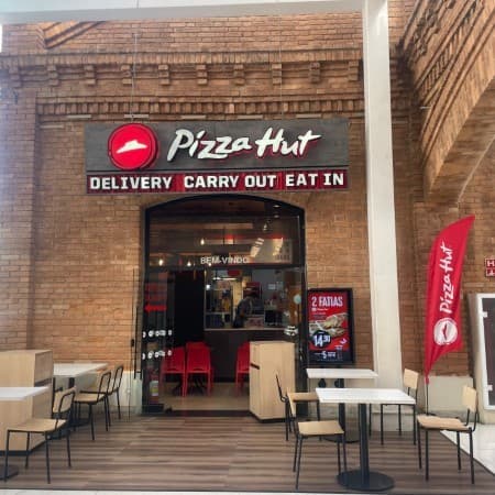 Logo da loja pizza hut
