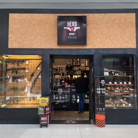 Imagem de interna da loja hero airsoft