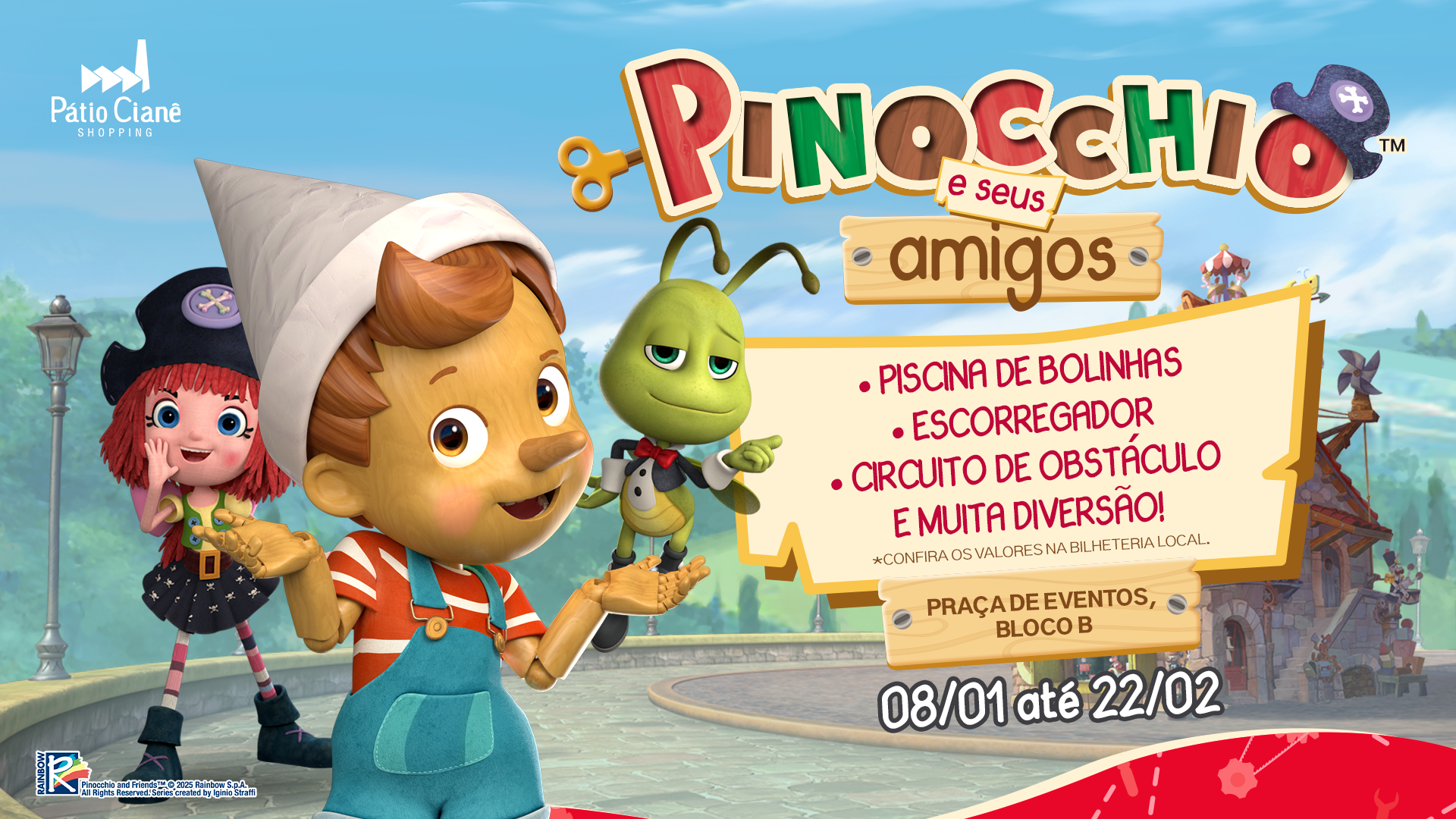 Banner do evento Pinocchio