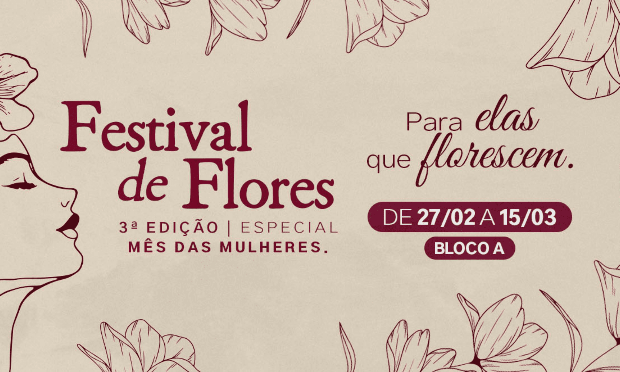 Banner do evento Festival de flores